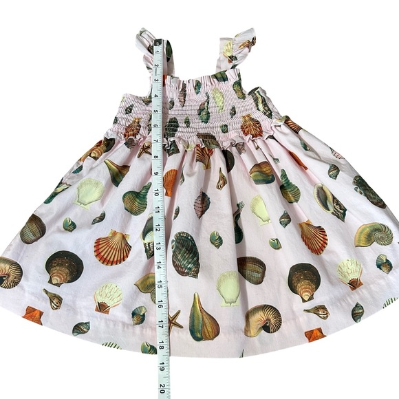 Edgehill Collection x Jennifer Sumko Smocked Seashell Dress & Bloomers Girls 24M - Picture 6 of 8